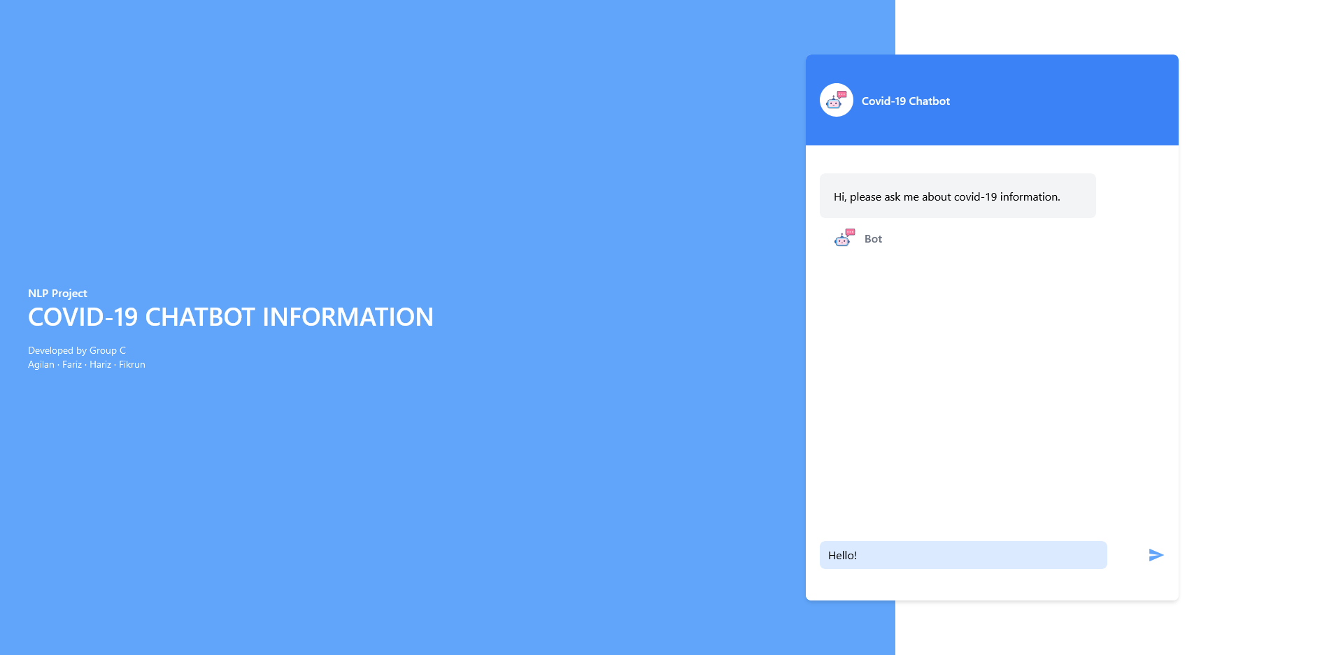 NLP Covid Chatbot